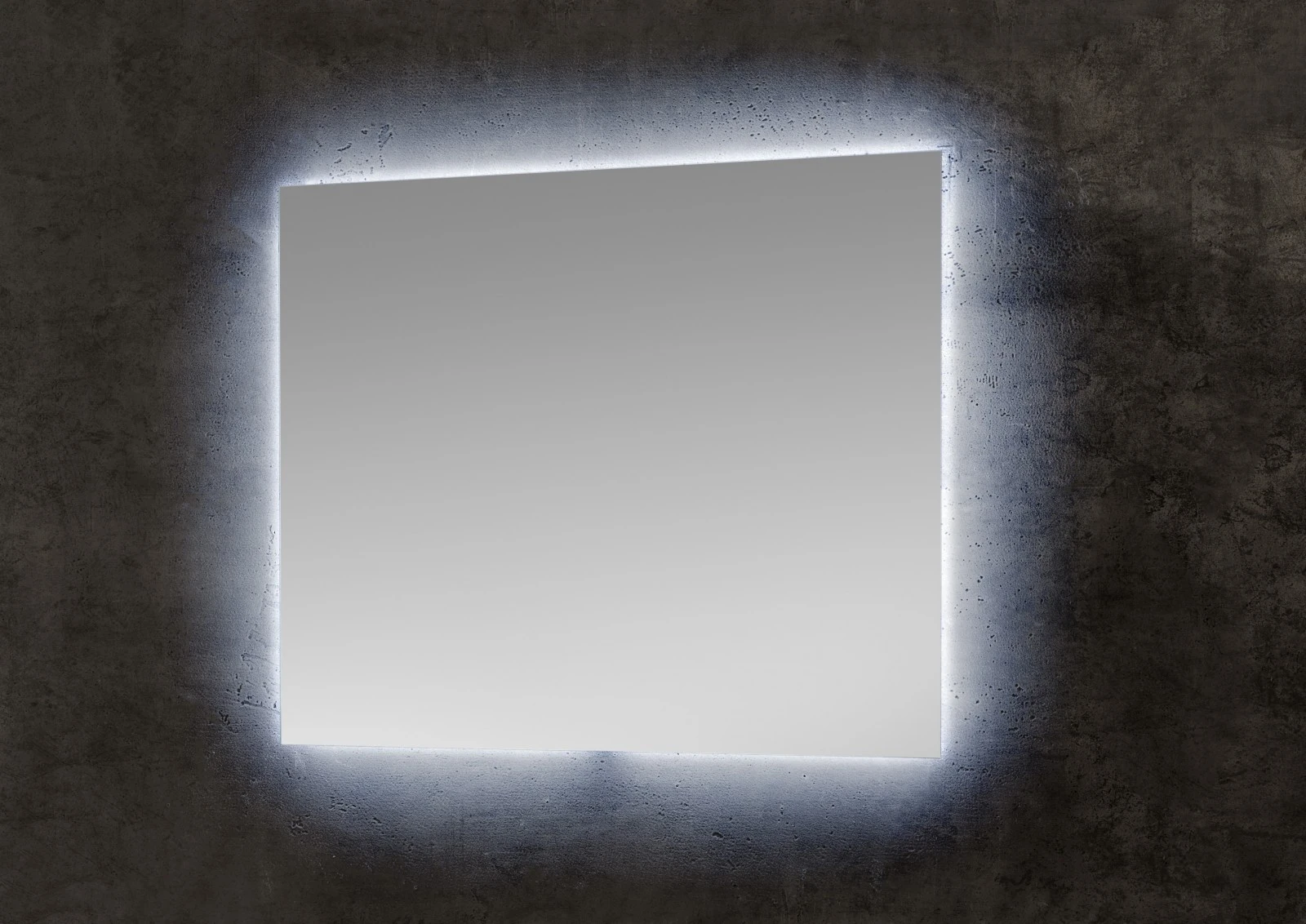 Oglindă de baie dreptunghiulară cu iluminare LED